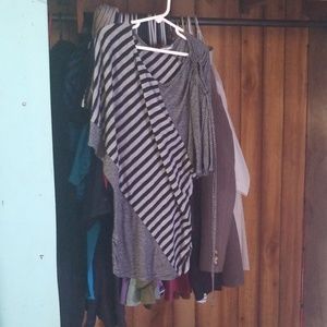 Black and grey striped shirt